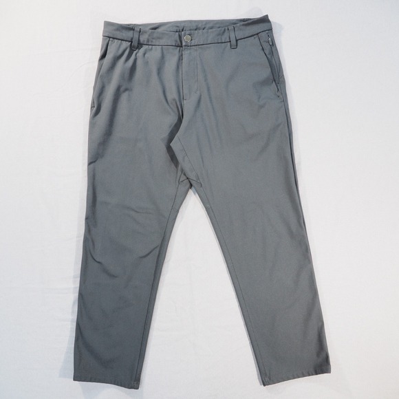 lululemon athletica Other - Lululemon Commission Pants Men 34x26 Gray Warpstreme Classic Fit Cropped Trouser